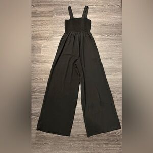 Black Romper with Flare Leg